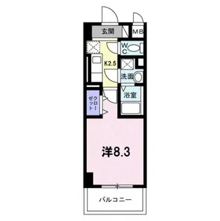 パラドール【3階】の間取り