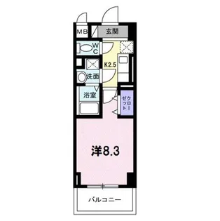 パラドール【5階】の間取り