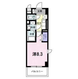 パラドール【5階】の間取り