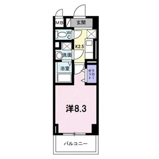 パラドール【4階】の間取り