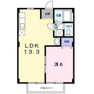 グリーンハイツカワムラⅡ【2階】の間取り
