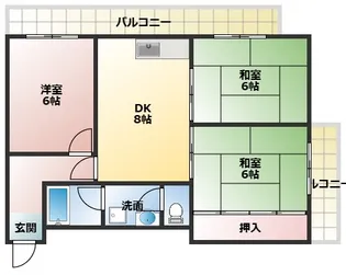 サンエス原田【305号室】の間取り