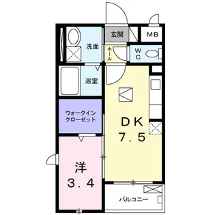 ブリーゼ【1階】の間取り