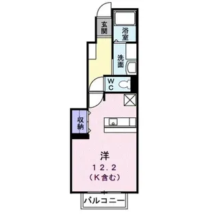 ローザ・アルベロA棟【1階】の間取り
