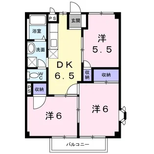 プレイス桑才【2階】の間取り