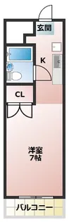 前川ハイツ【1階】の間取り