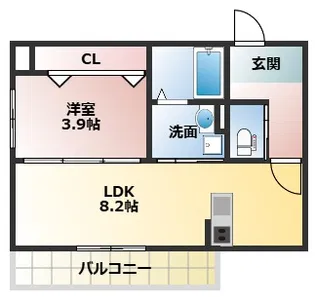 ソリティア光善寺【3階】の間取り