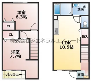 ノーブルビレッジ高柳の間取り