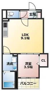 レジーナ寝屋川【202号室】の間取り