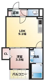 レジーナ寝屋川【203号室】の間取り