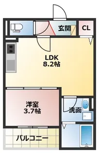 レジーナ寝屋川【204号室】の間取り