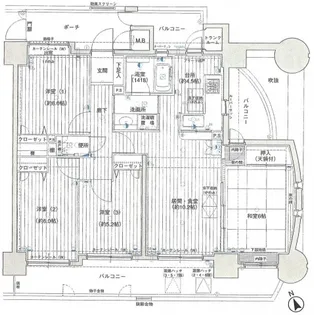 フローレンス南観音公園【3階】の間取り