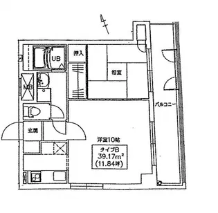 ヴィゴレ【201号室】の間取り