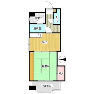 スカイアーク稲荷町【201号室】の間取り