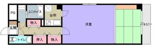 PELRA【402号室】の間取り