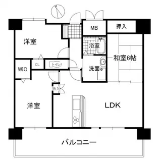 サンシティ吉島通り【602号室】の間取り