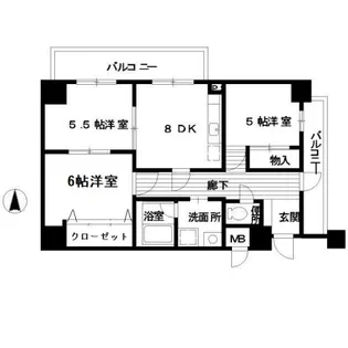 住吉ビル【401号室】の間取り