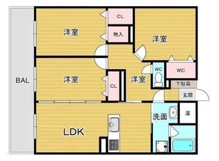 ハイム東高須【302号室】の間取り