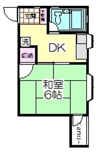 アキバコーポ【2階】の間取り