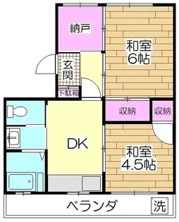 サンアールタニツカA棟【1階】の間取り