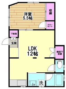 西伊興貸家【1階】の間取り
