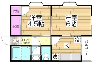 ホワイトパレスフジ【2階】の間取り