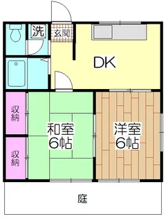 エステートピアK【1階】の間取り