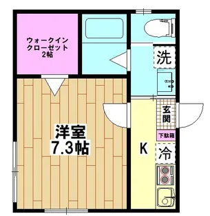 ミル カサス【1階】の間取り