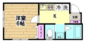 ミル カサス【2階】の間取り