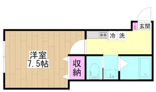 G.FlapII(ジーフラップ2)【1階】の間取り