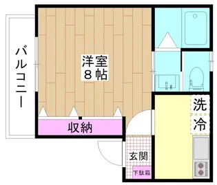 カスケード【3階】の間取り