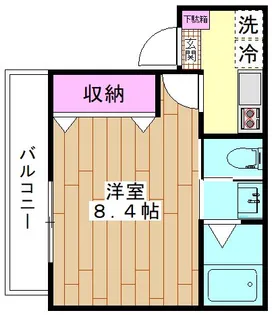 カスケード【3階】の間取り