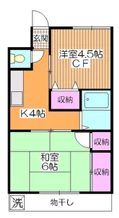 サンハイム瀬田【1階】の間取り