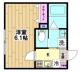 ヴィラ新井宿【2階】の間取り