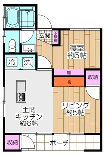 ワカミヤハイツ【1階】の間取り