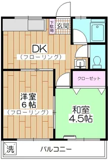マンション紺利【3階】の間取り