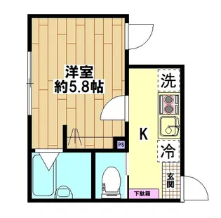 メゾン・トータス川口【2階】の間取り