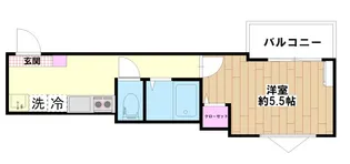 MELDIA江北III【1階】の間取り