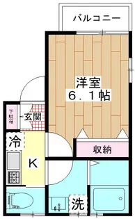 リッツハウス北千住【3階】の間取り