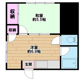 ときわ荘【1階】の間取り