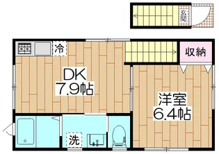 プチハウス北千住【2階】の間取り