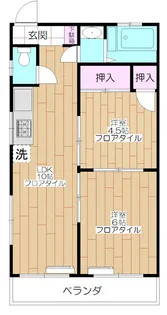 鴨下マンション【2階】の間取り