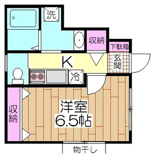 イーストパーク梅島【1階】の間取り