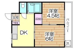 メゾンドール梅島【3階】の間取り