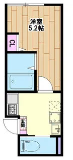 ベルテイン関原【3階】の間取り