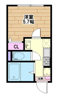 ベルテイン関原【3階】の間取り