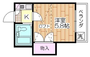 パレスコーリューA棟【2階】の間取り