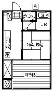 さくらハイツ【B-2-2号室】の間取り
