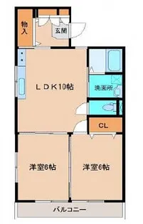 グランドハイツ大工【202号室】の間取り