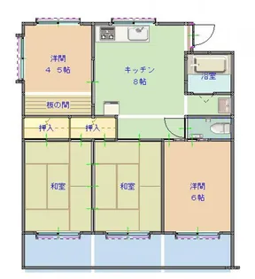 金丸第一ハイツ【207号室】の間取り